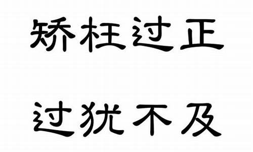 适可而止 过犹不及是什么意思啊